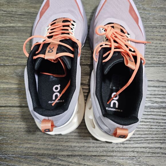 On Cloud Cloudnova x Women's Running Training Gym Shoes Size W 9.5 Mauve/ Dew - Picture 5 of 10